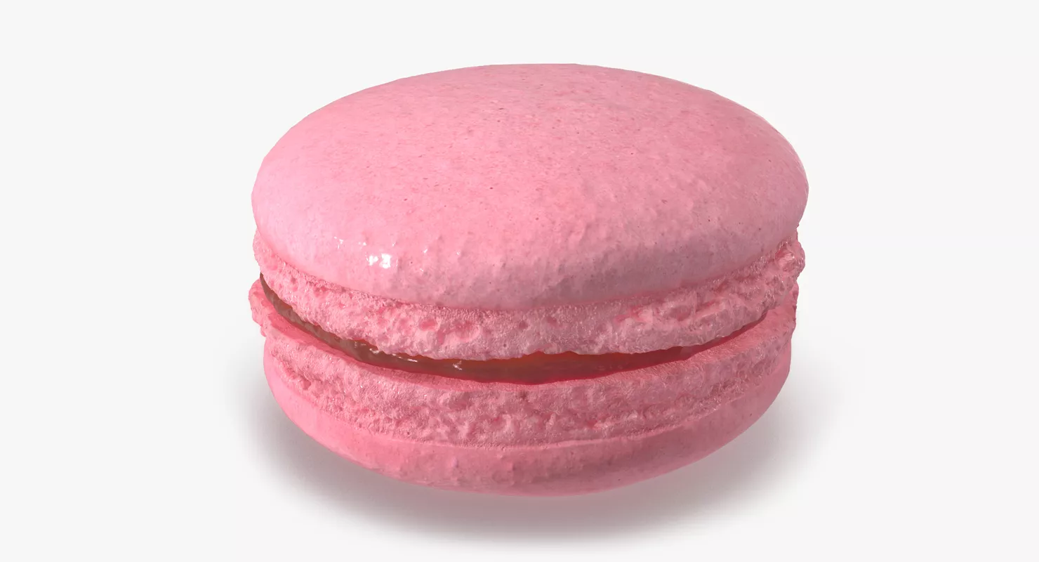 Pink Macaron 3D model