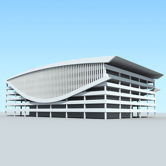 3D Architectural Building 80 3D model_1