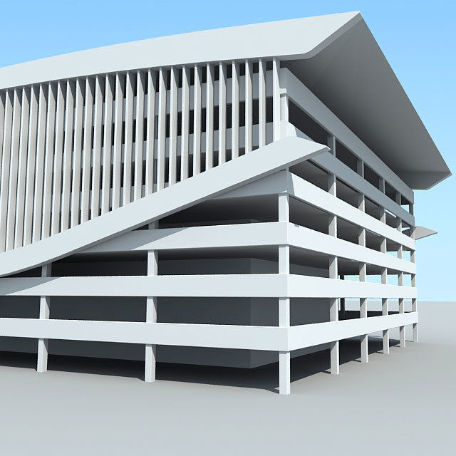 3D Architectural Building 80 3D model_3
