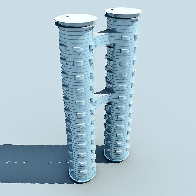 3D Architectural Building 73 3D model_3