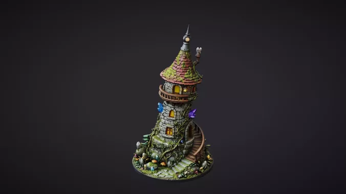 Fantasy Tower - High Quality 3D Model