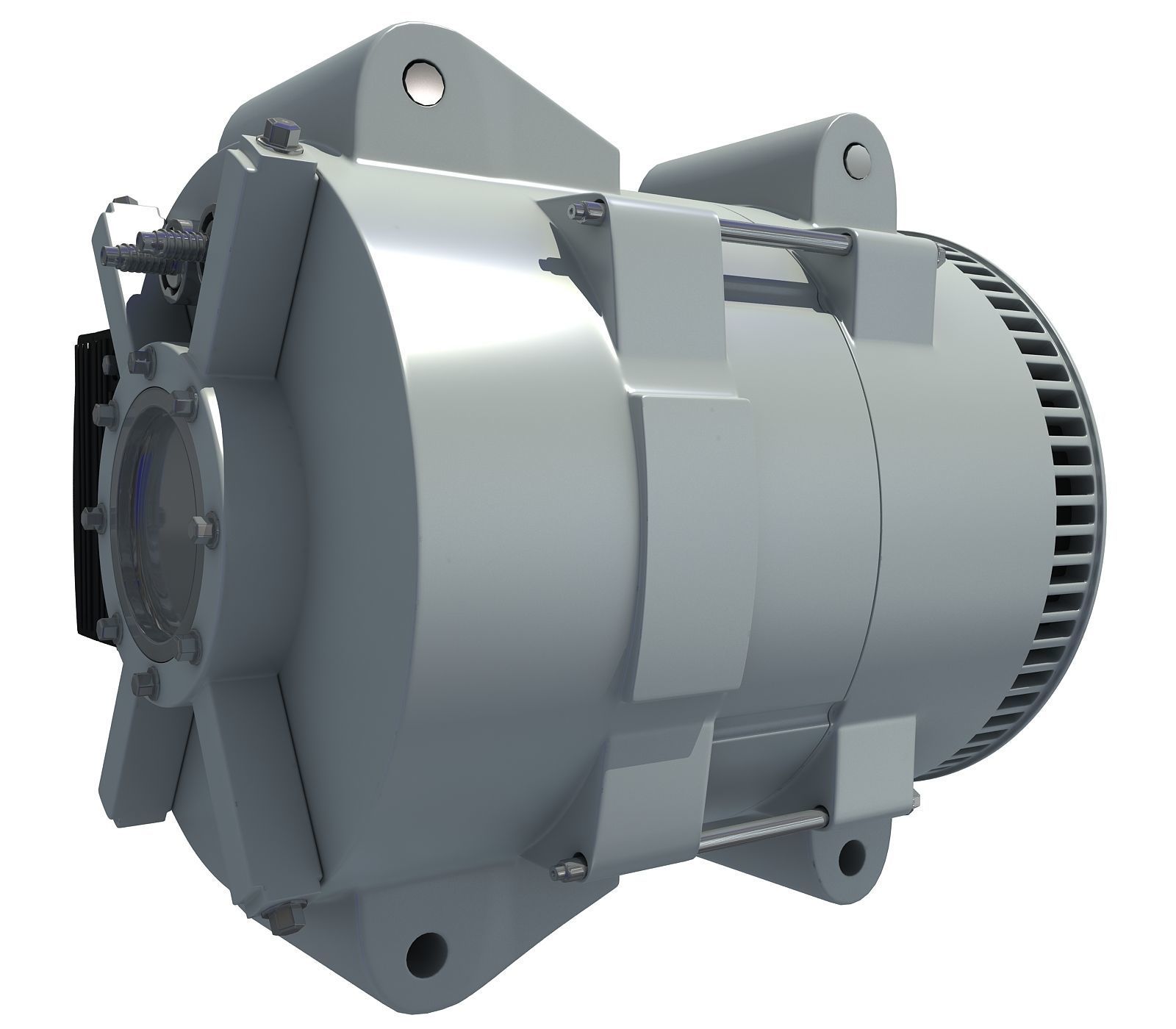 3D  Metalic Alternator  3D model_3