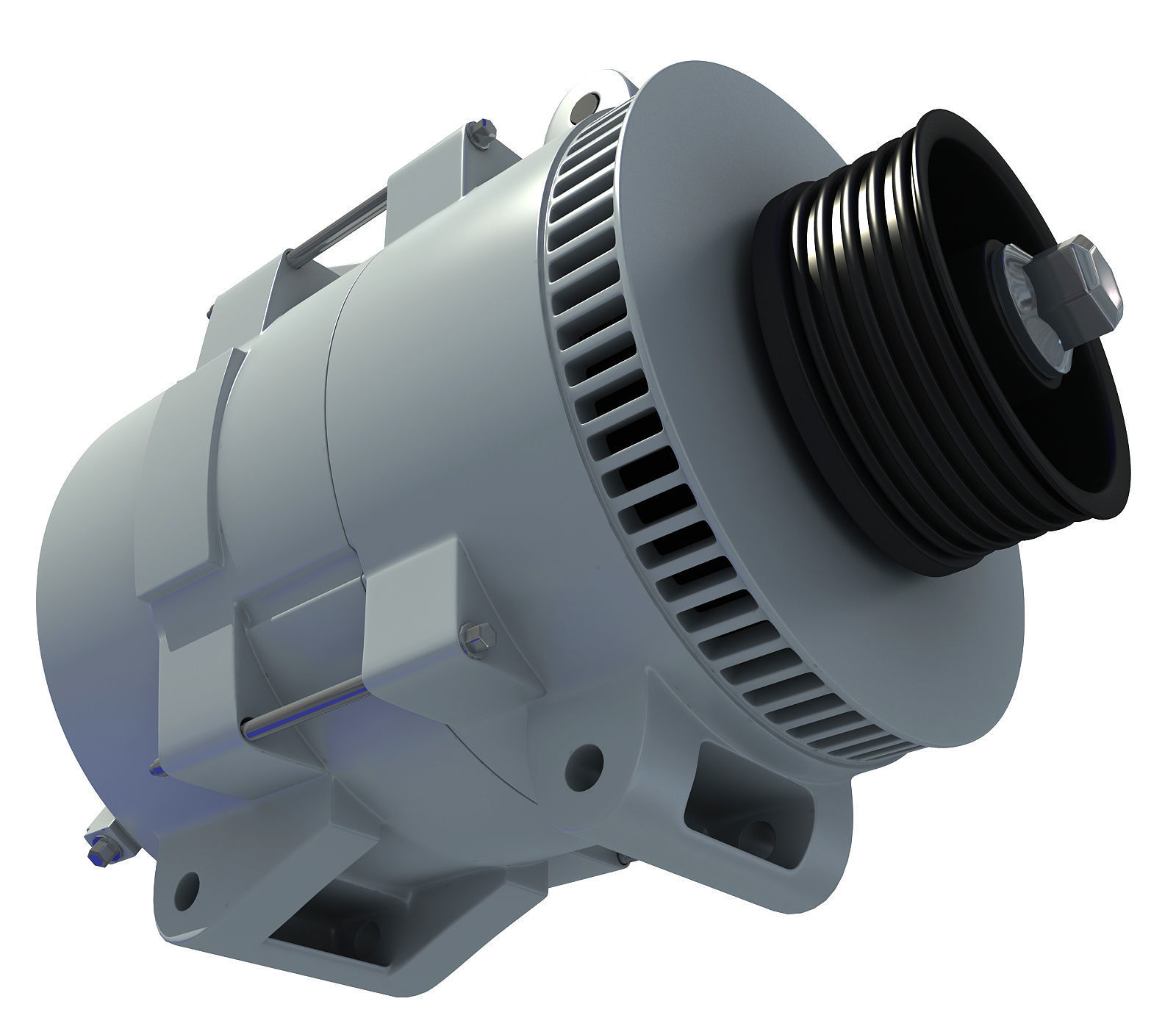 3D  Metalic Alternator  3D model_5