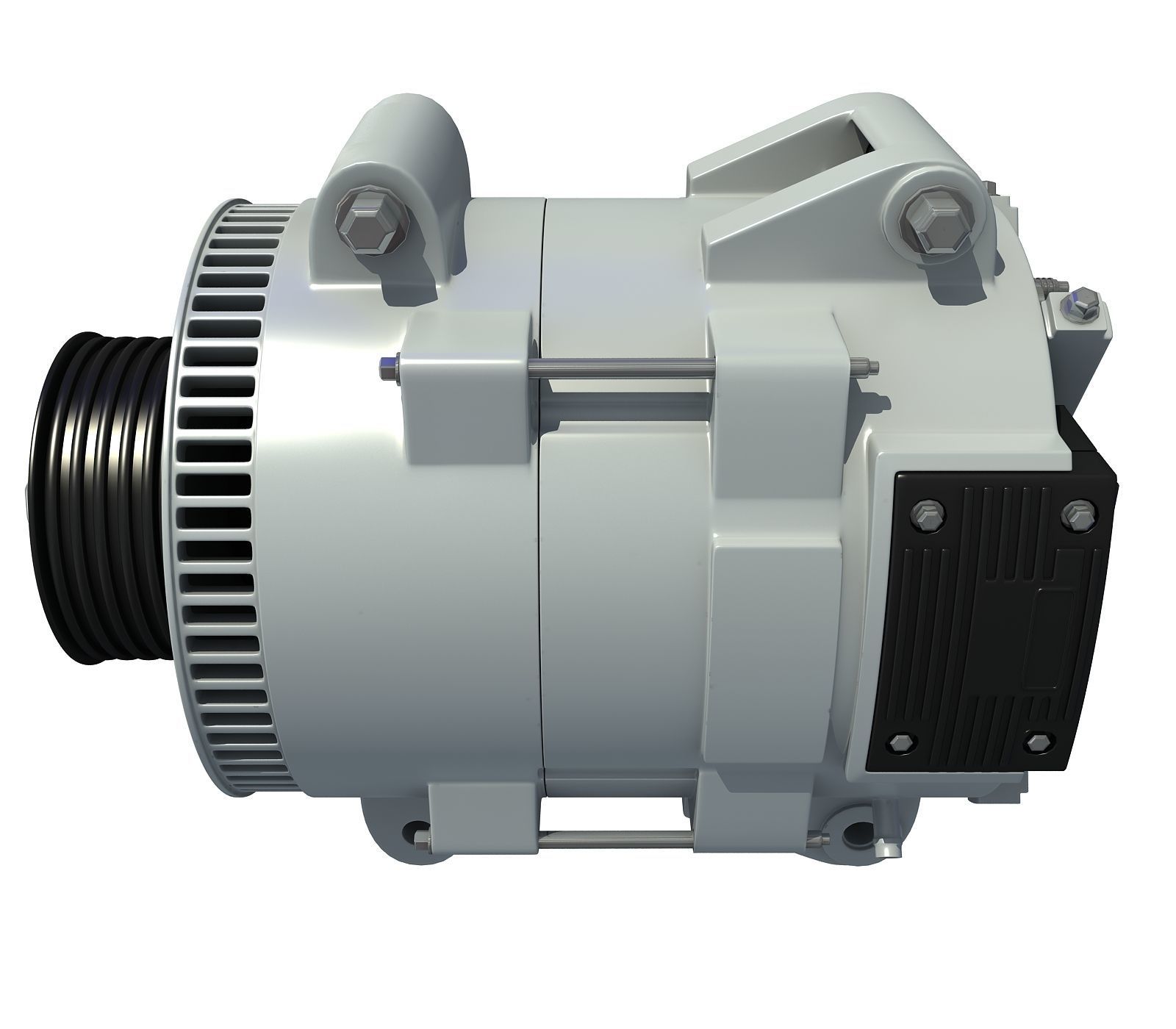 3D  Metalic Alternator  3D model_2