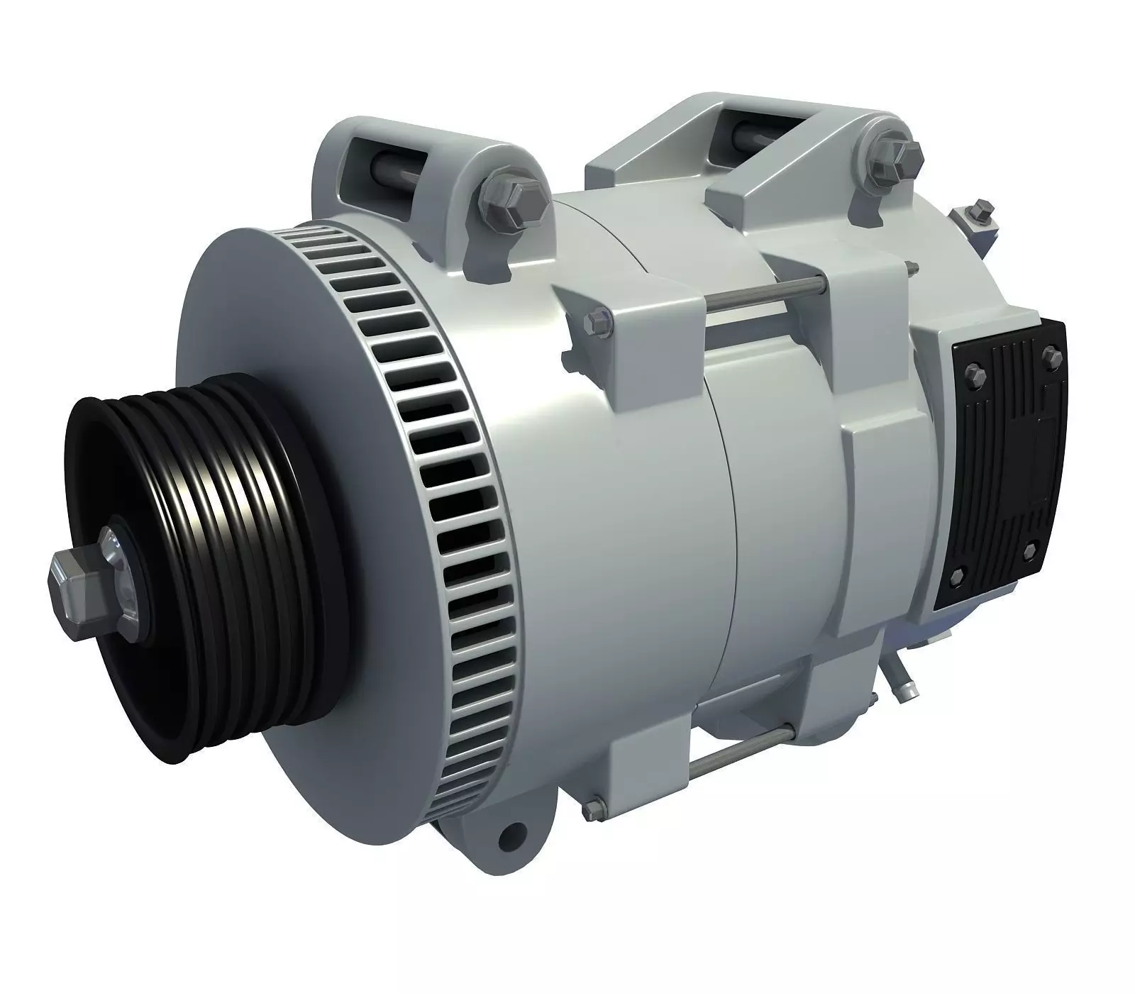 3D  Metalic Alternator  3D model_0