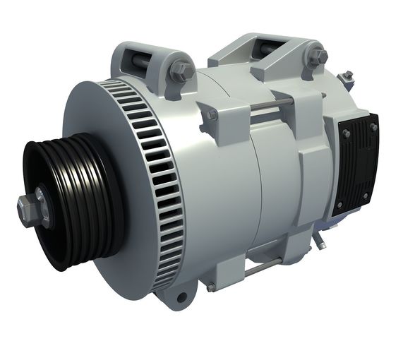 3D  Metalic Alternator  3D model