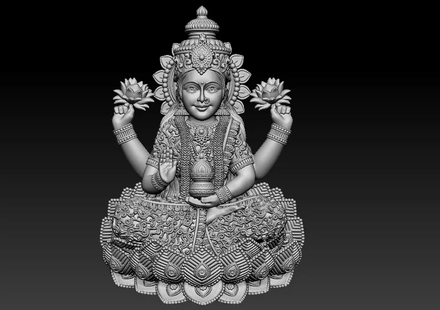 Laxmi Mata 3D print model 3D print model