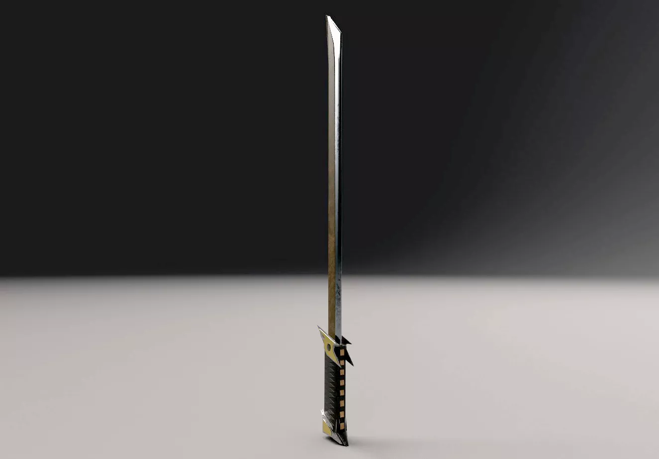 Fantasy Sword - Medieval RPG Weapon 3D Model Low-poly 3D model