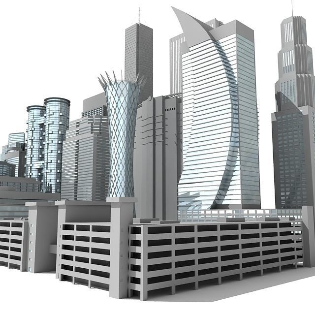 22 Architecture Buildings 3D model_8
