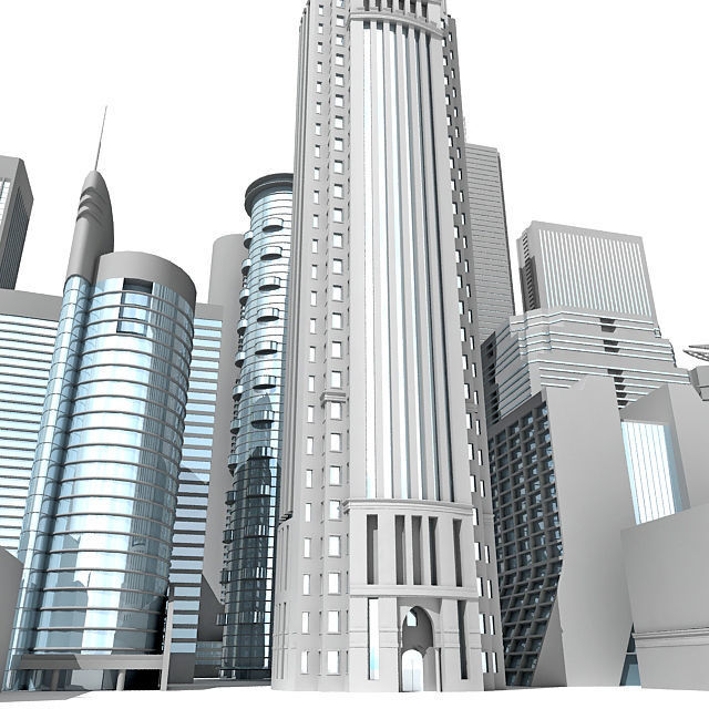 22 Architecture Buildings 3D model_6