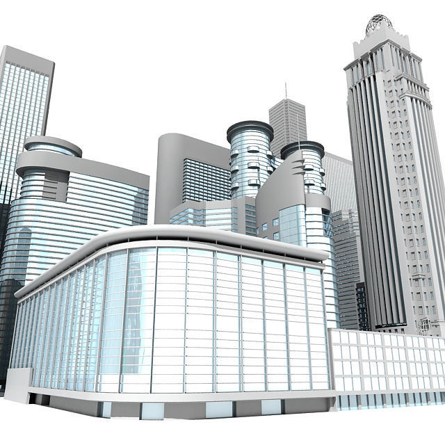 22 Architecture Buildings 3D model_7