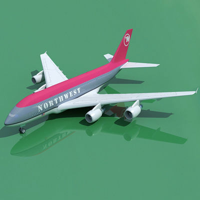 22 Airline Jet Textures  3D model_52
