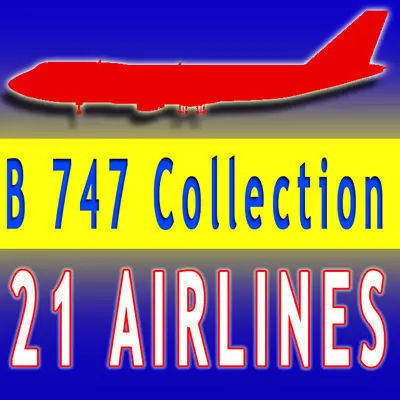 21 Airline Textures Boeing 3D model_0