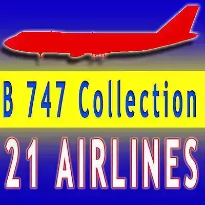 21 Airline Textures Boeing 3D model