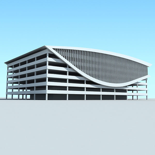 20 Architecture Building Models Low-poly 3D model_61