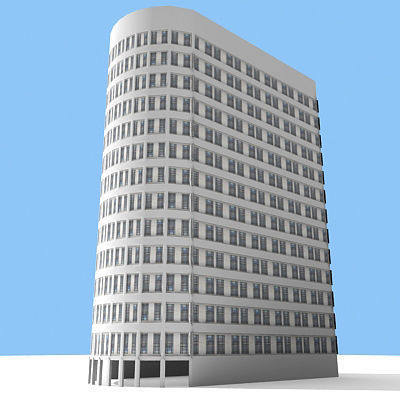 20 Architecture Building Models Low-poly 3D model_44