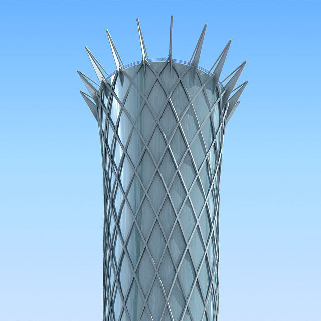 20 Architecture Building Models Low-poly 3D model_51