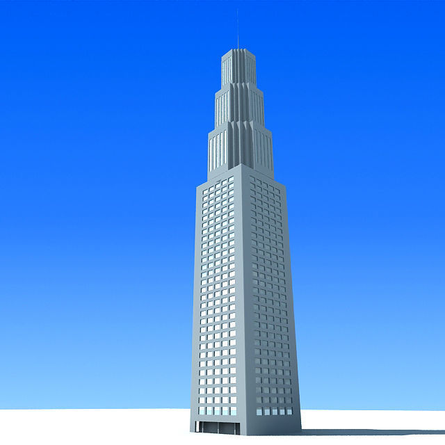 20 Architecture Building Models Low-poly 3D model_57