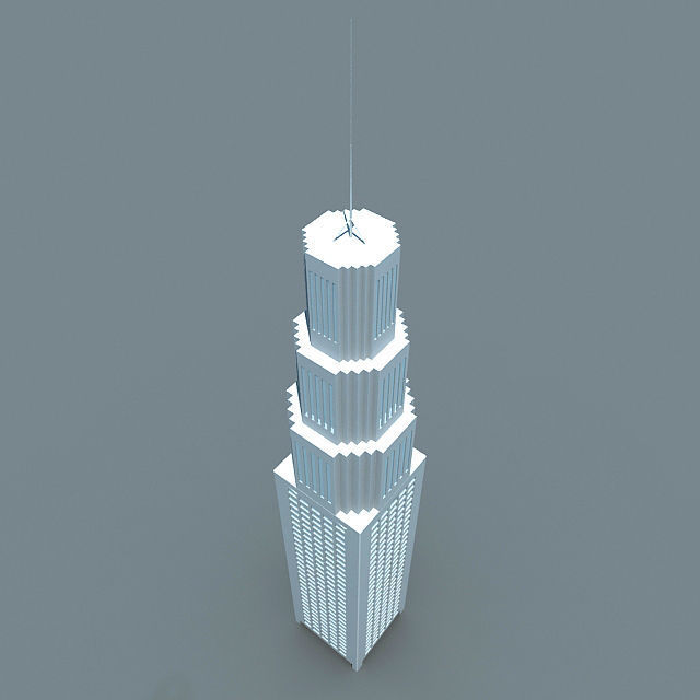 20 Architecture Building Models Low-poly 3D model_48