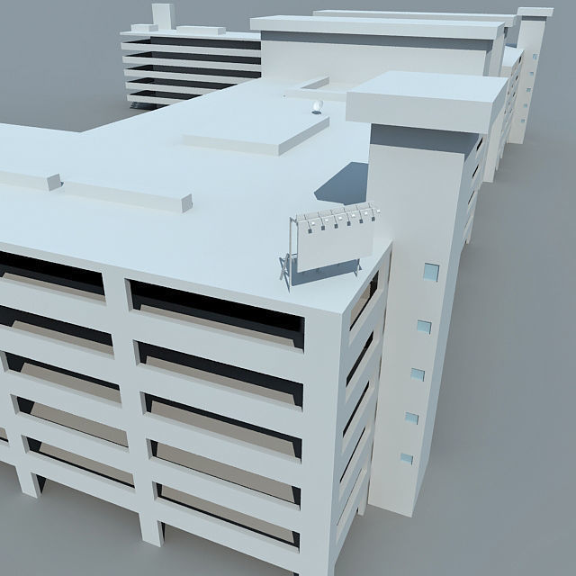 20 Architecture Building Models Low-poly 3D model_37