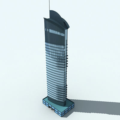 20 Architecture Building Models Low-poly 3D model_4