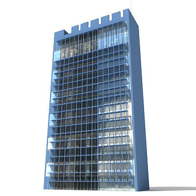 20 Architecture Building Models Low-poly 3D model_39