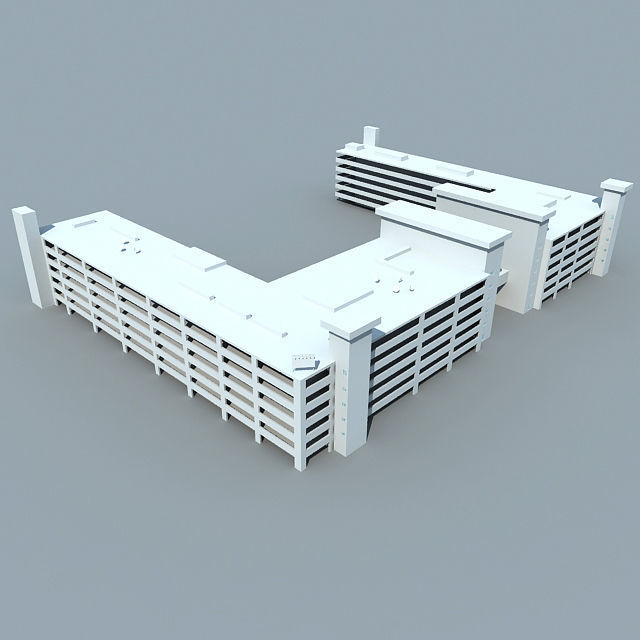20 Architecture Building Models Low-poly 3D model_30
