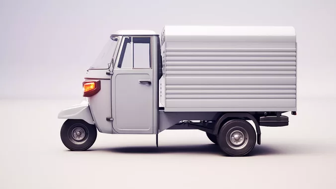 Classic Three-Wheeler Auto Rickshaw Panel Van PBR