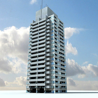 19 Architectural Buildings 3D model_13