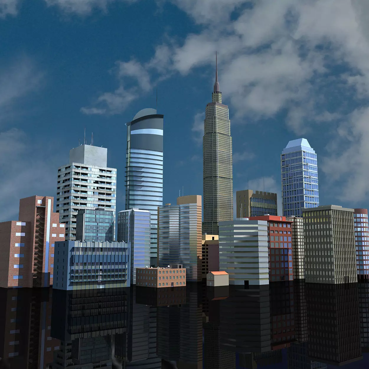 19 Architectural Buildings 3D model_0