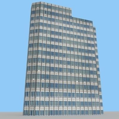 10 Architectural Buildings Low-poly 3D model_21