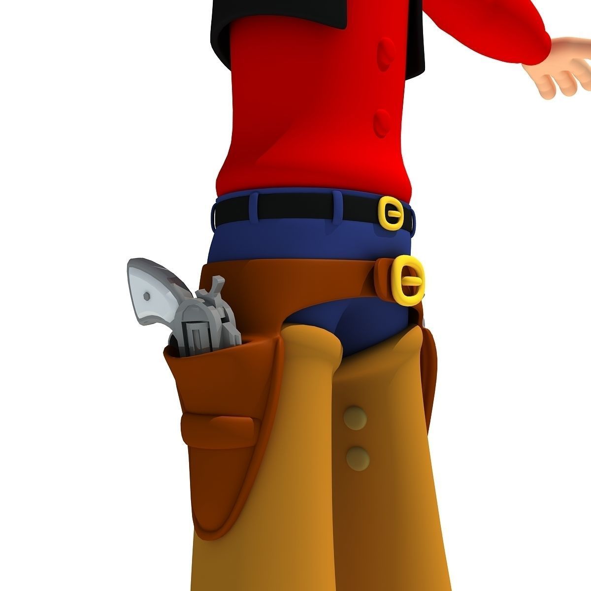 Cartoon Cowboy Character 3D model_8