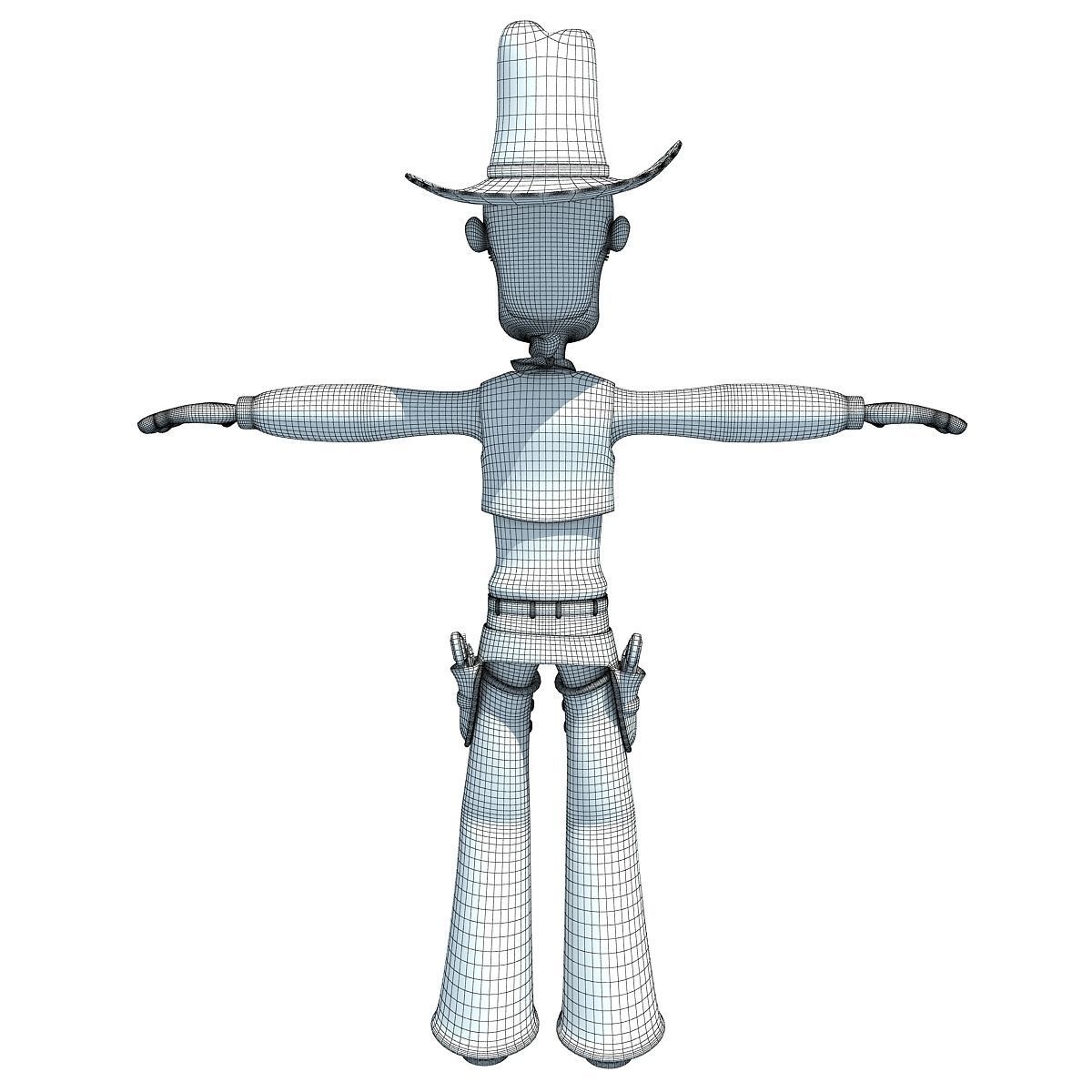 Cartoon Cowboy Character 3D model_11