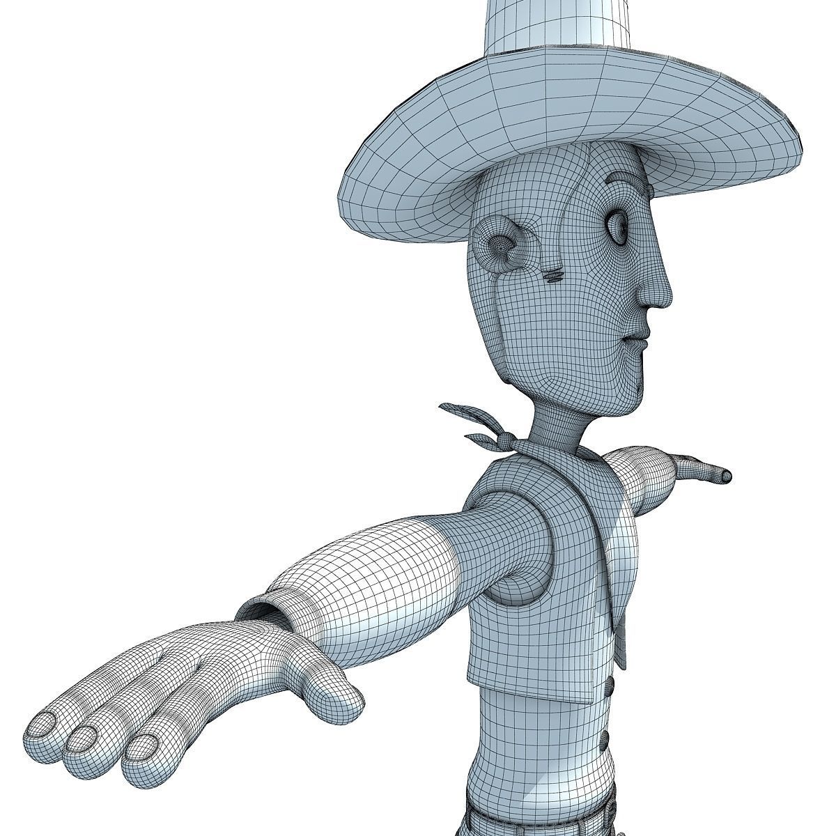 Cartoon Cowboy Character 3D model_15