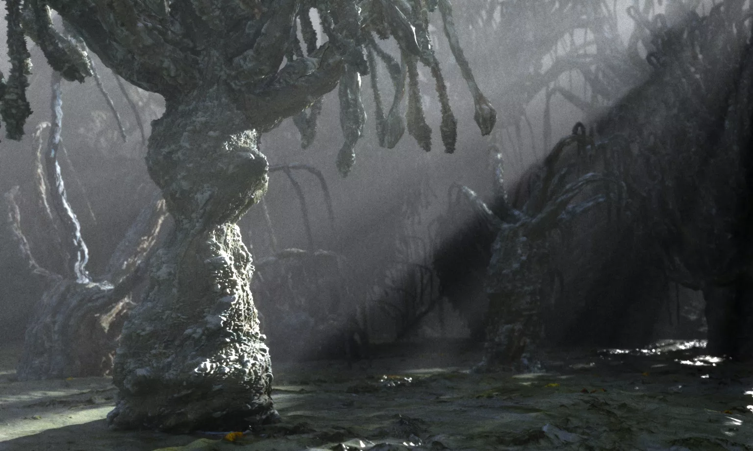 3D model ALIEN FOREST 2 Animated VR / AR / low-poly | CGTrader