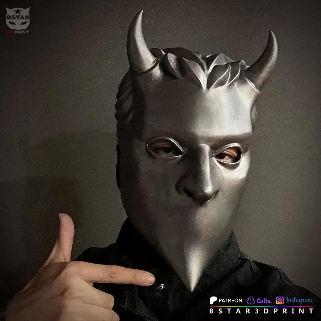 Nameless Ghoul Mask - Ghost Band Meliora Cosplay 3D print model
