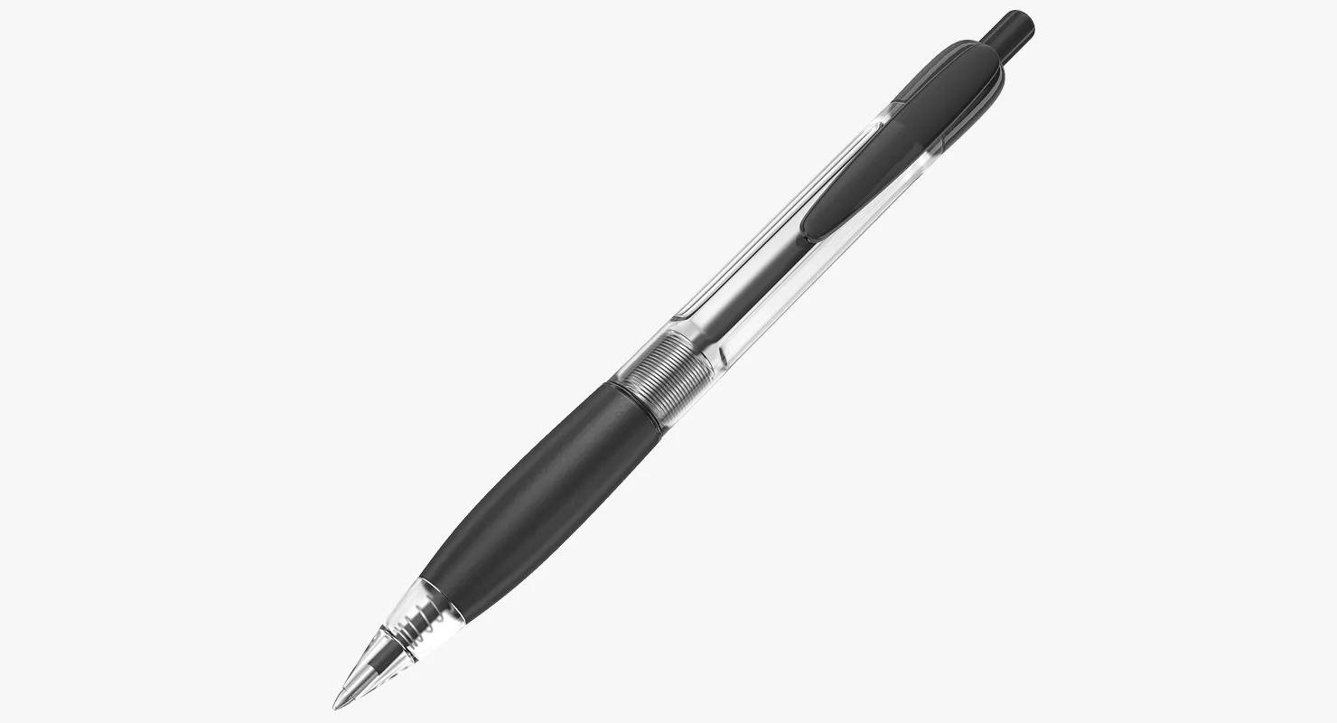 Ballpoint Retractable Pen 3D model