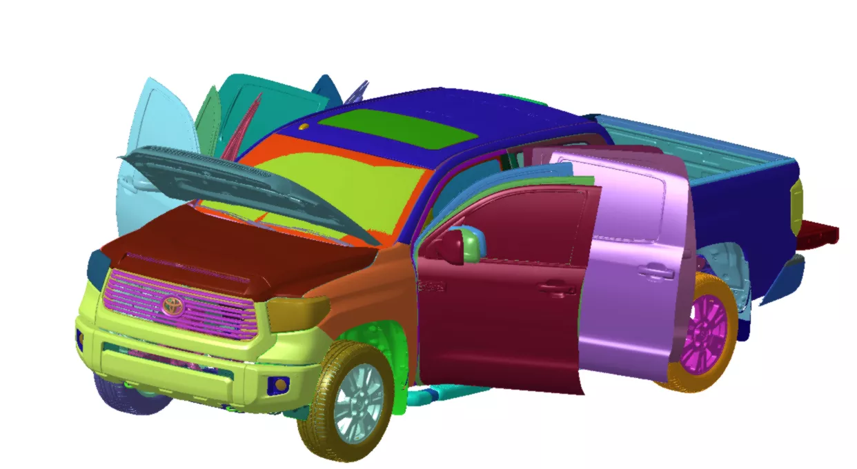 Toyota Tundra Platinum CrewMax 4x4 2014 Vehicle 3d scan model 3D model