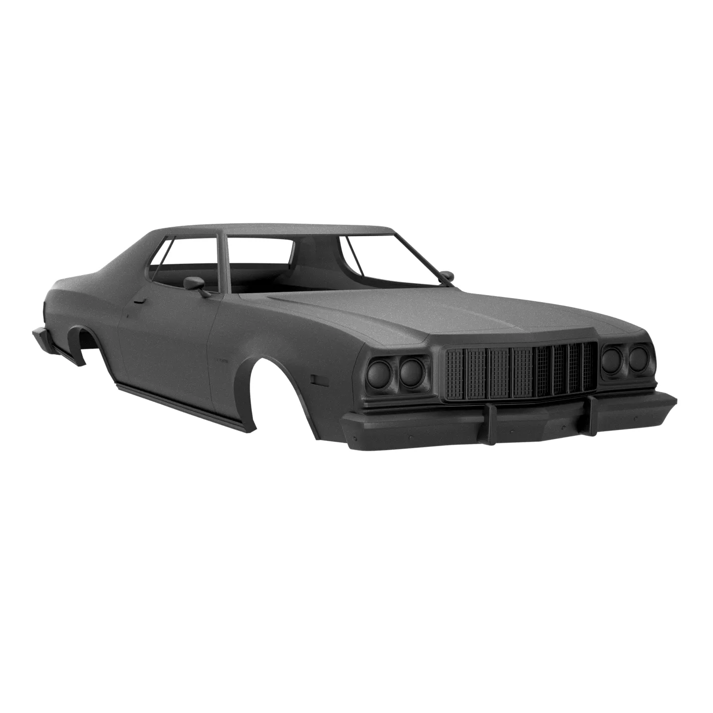 1974 Ford Gran Torino Body 3D print model