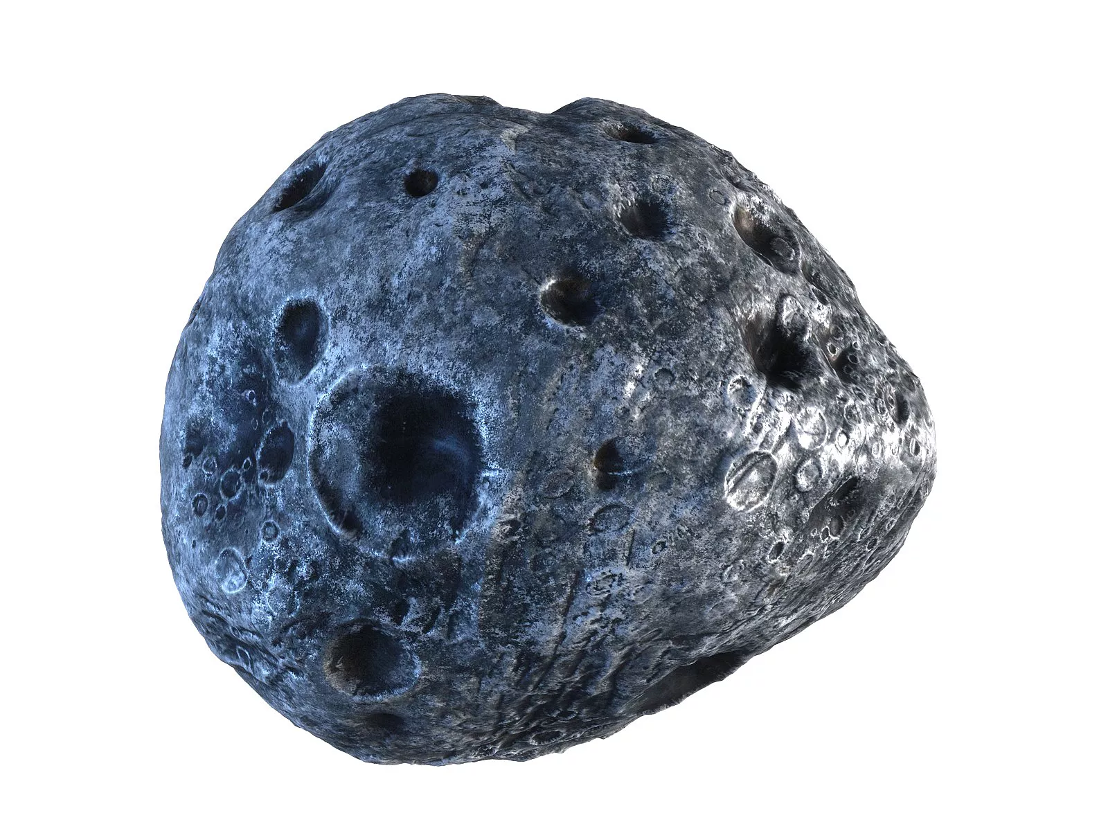 Iron Meteorite HD Low-poly 3D model