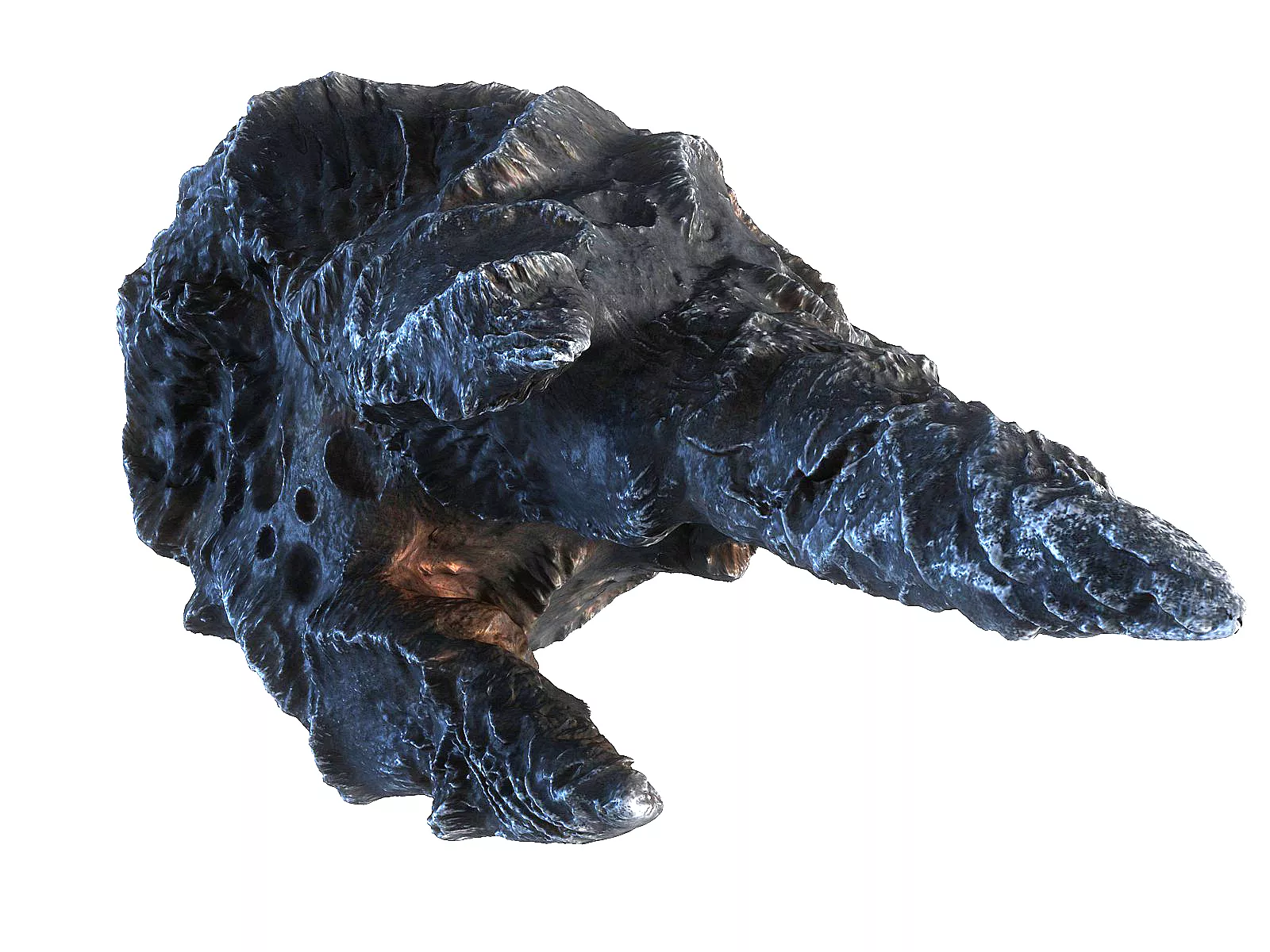 Mega Meteorite HD Low-poly 3D model