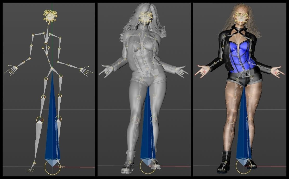 Black Canary Rebirth 3D model_11