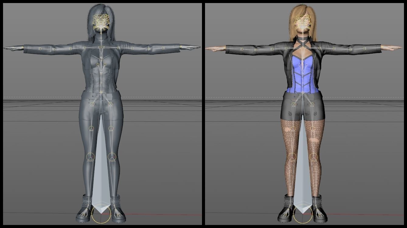Black Canary Rebirth 3D model_10