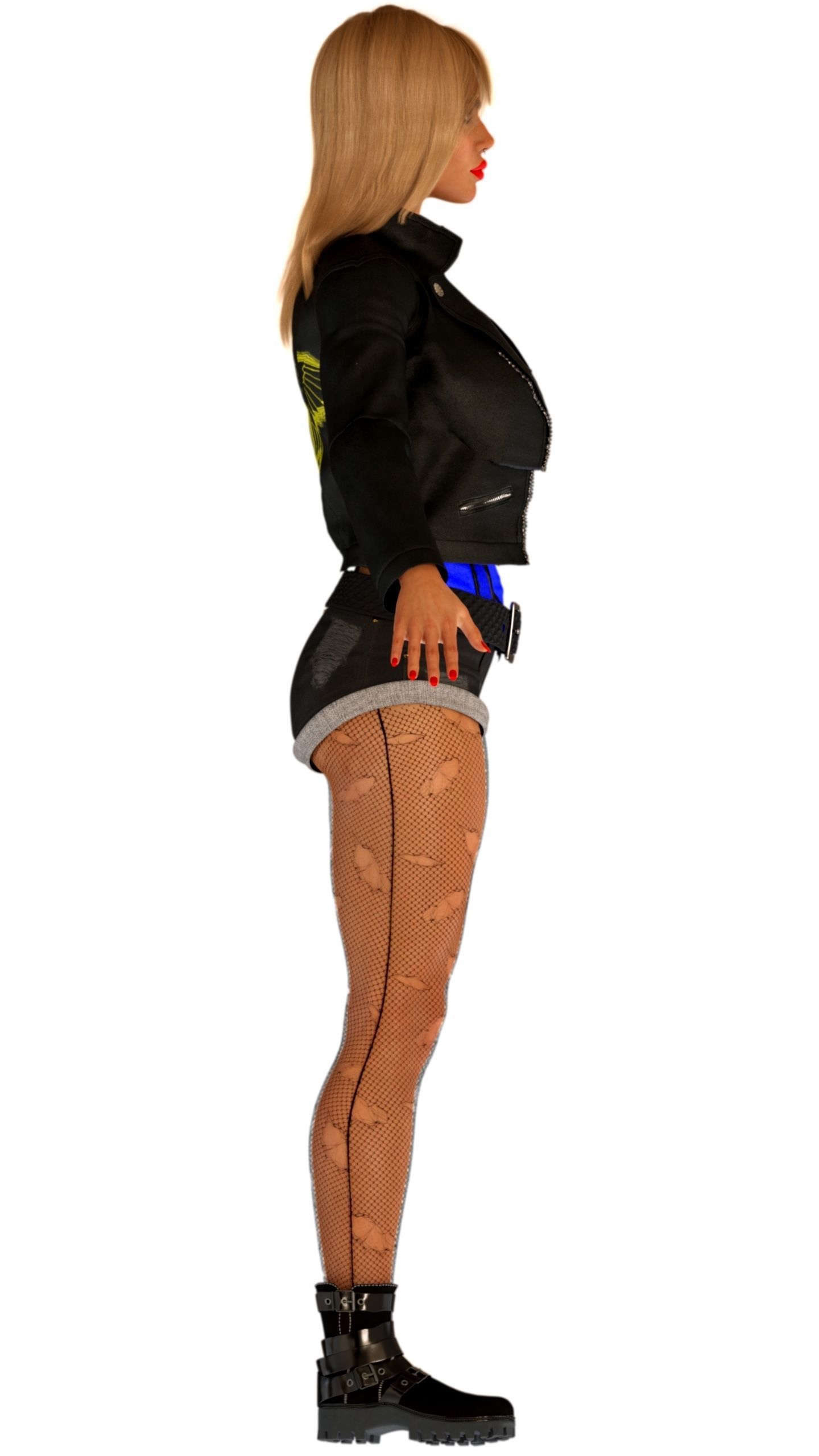 Black Canary Rebirth 3D model_6