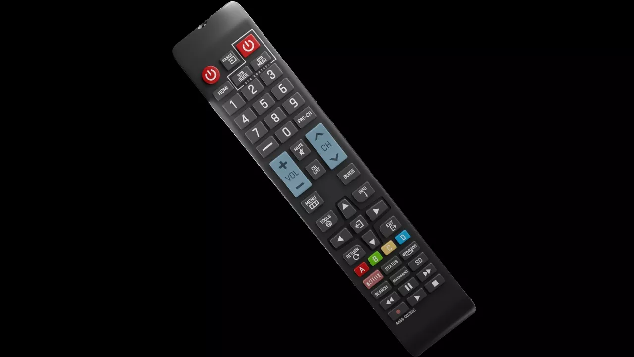 TV Remote Control Low-poly 3D model