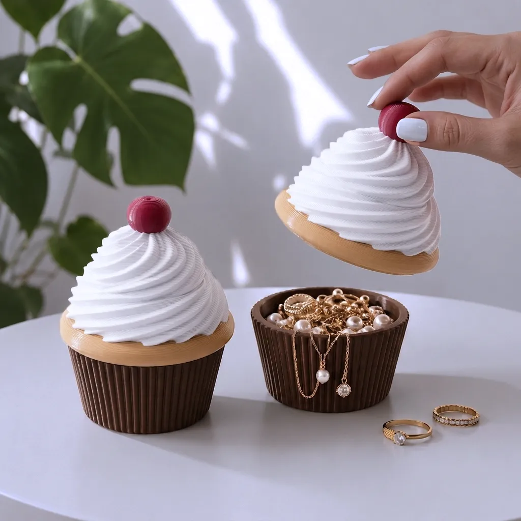 Cupcake Jewelry Box 3D print model