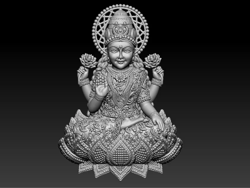 Laxmi Mata 3D print model 3D print model