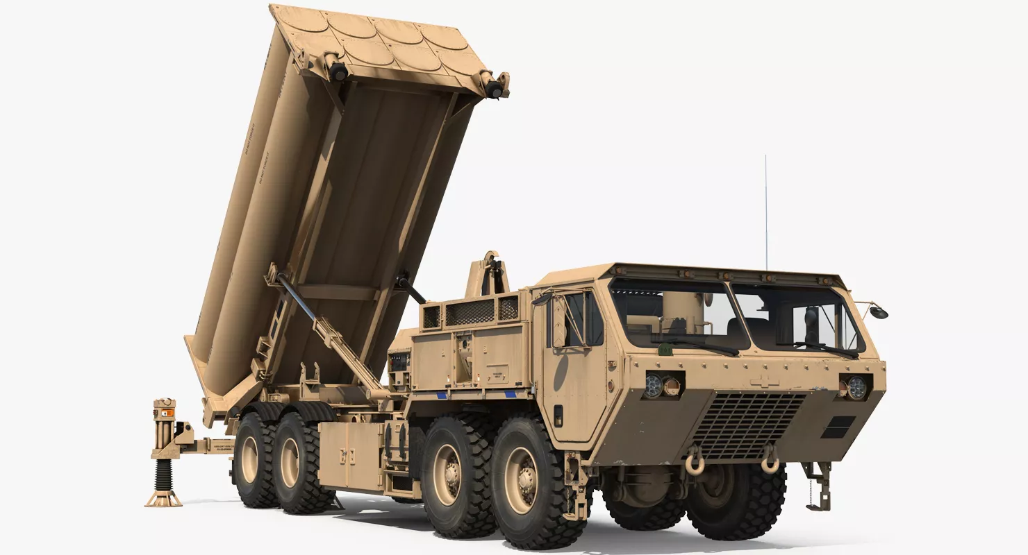Terminal High Altitude Area Defense THAAD Battle Position 3D model