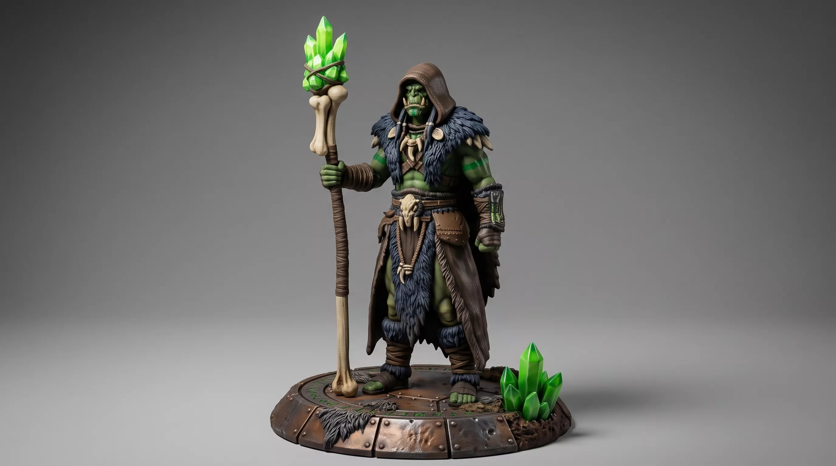 Orc Bishop 3D Printable Fantasy Miniature 3D print model