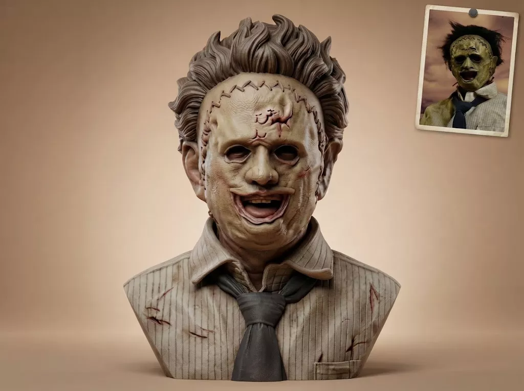 Leatherface Texas Chainsaw Massacre Bust 3D Print Model 3D print model